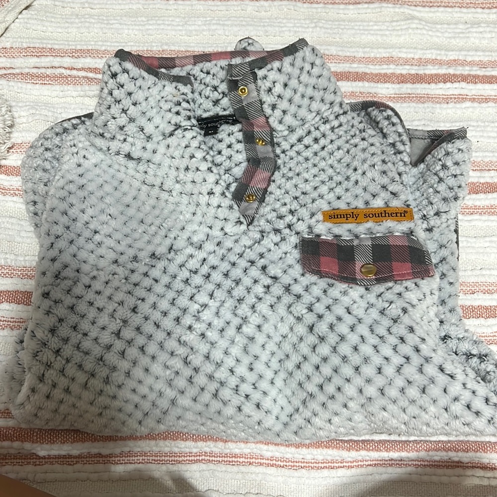 Grey/White Simply Southern Jacket